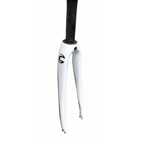 Fourche Cannondale carbon 1P1/8 Blanc/Noir