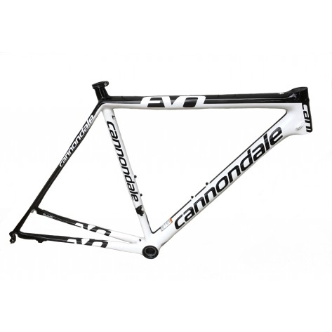 Cadre Cannondale Super Six Evo Hi-Mod Blanc/Noir T52 2011 SANS FOURCHE