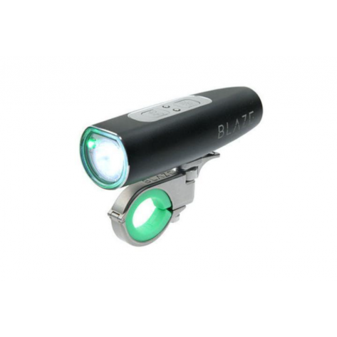 BLAZE LASERLIGHT N Phare noir rechargeable + laser de signalisation - 300 lumens