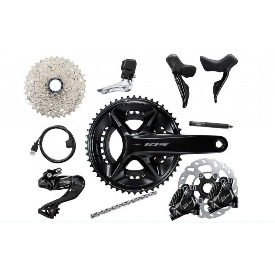 Groupe Complet SHIMANO 105 Di2 DISC R7100 34/5011/34 CX / Gravel