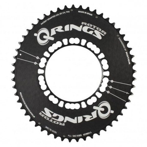 Plateau Rotor Q-rings Aero 53 - BCD130x5 - black 