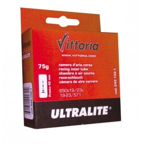 Chambre a air Vittoria Ultralite 650 x 19/23 51 mm, 75 g